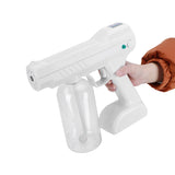 800ml Blue Light Nano Water Sprayer for House Cleaning Portable Cordless Rechargeable Spray Machine - Low Angle