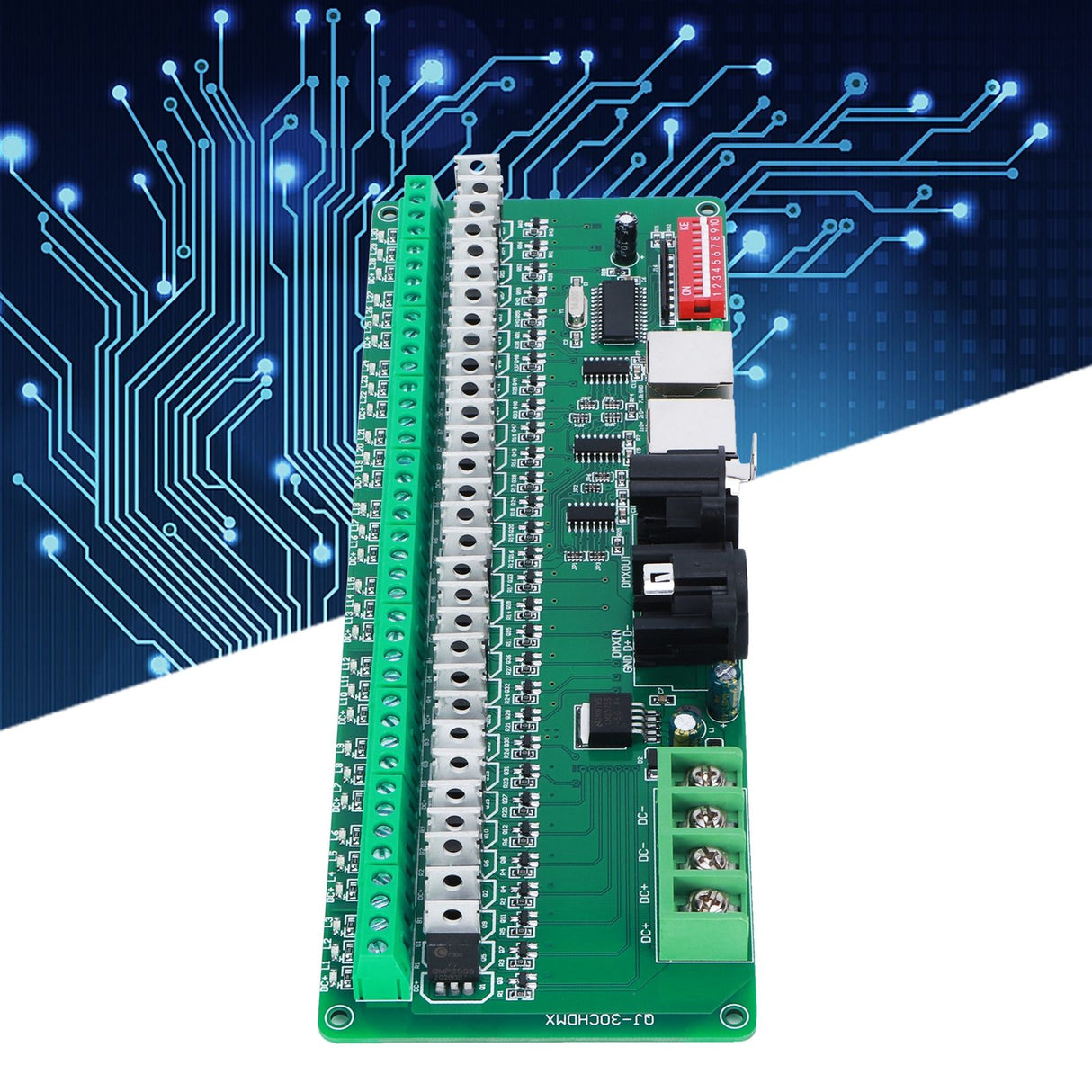 30CH DMX512 Constant Decoder LED Controller Decoder for LED Strip Light Stage Bar Supplies 5-24V