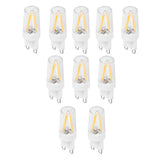 10Pcs G9 Base LED Light Bulbs 1.5W AC110V Bi‑Pin Bulb for Chandelier Ceiling Light Wall Lamp