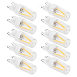 10Pcs G9 Base LED Light Bulbs 1.5W AC110V Bi‑Pin Bulb for Chandelier Ceiling Light Wall Lamp
