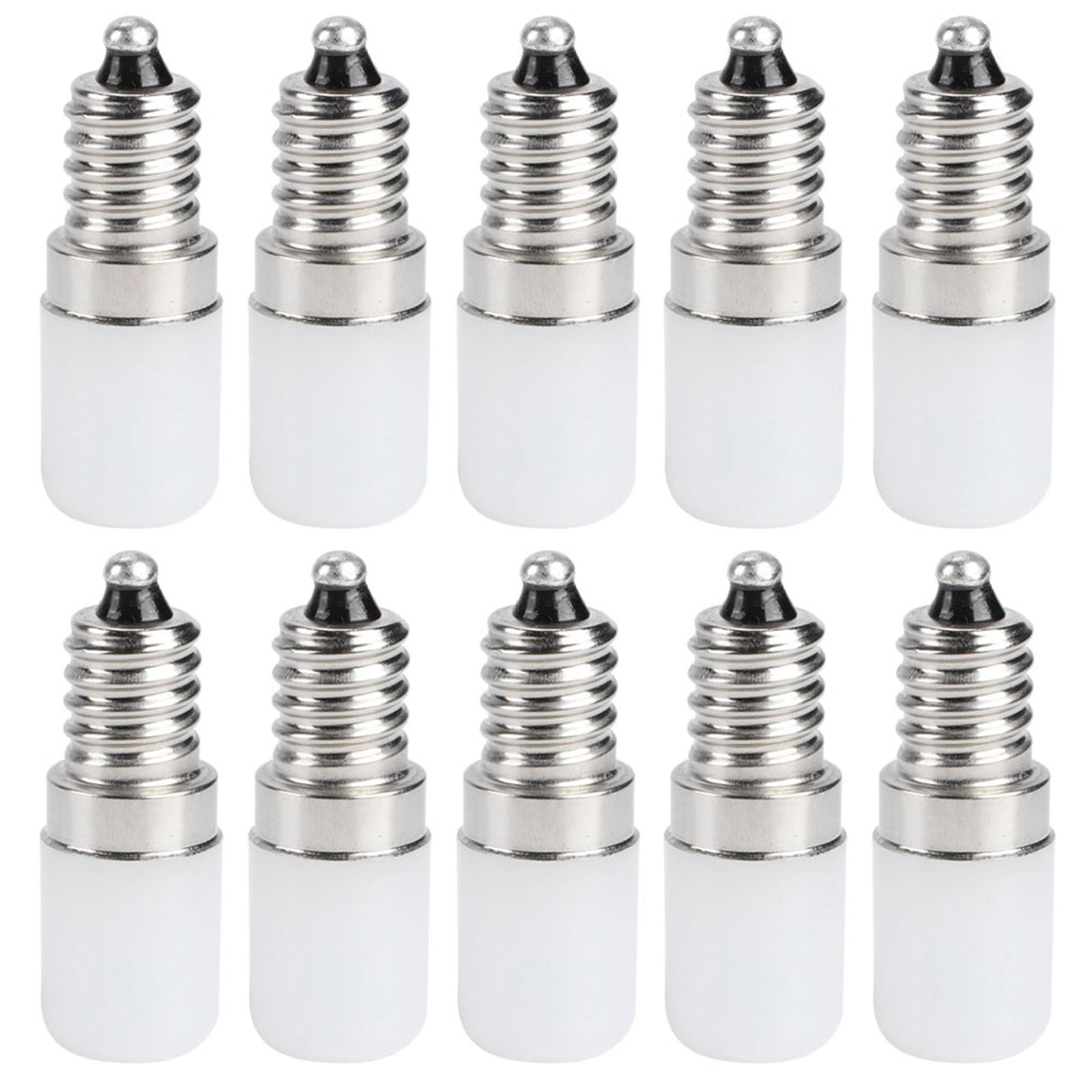 10Pcs 1.5W E14 Lamp Bulb Warm White Light Bulb for Chandelier Wall Lamp Home Lighting AC 110V