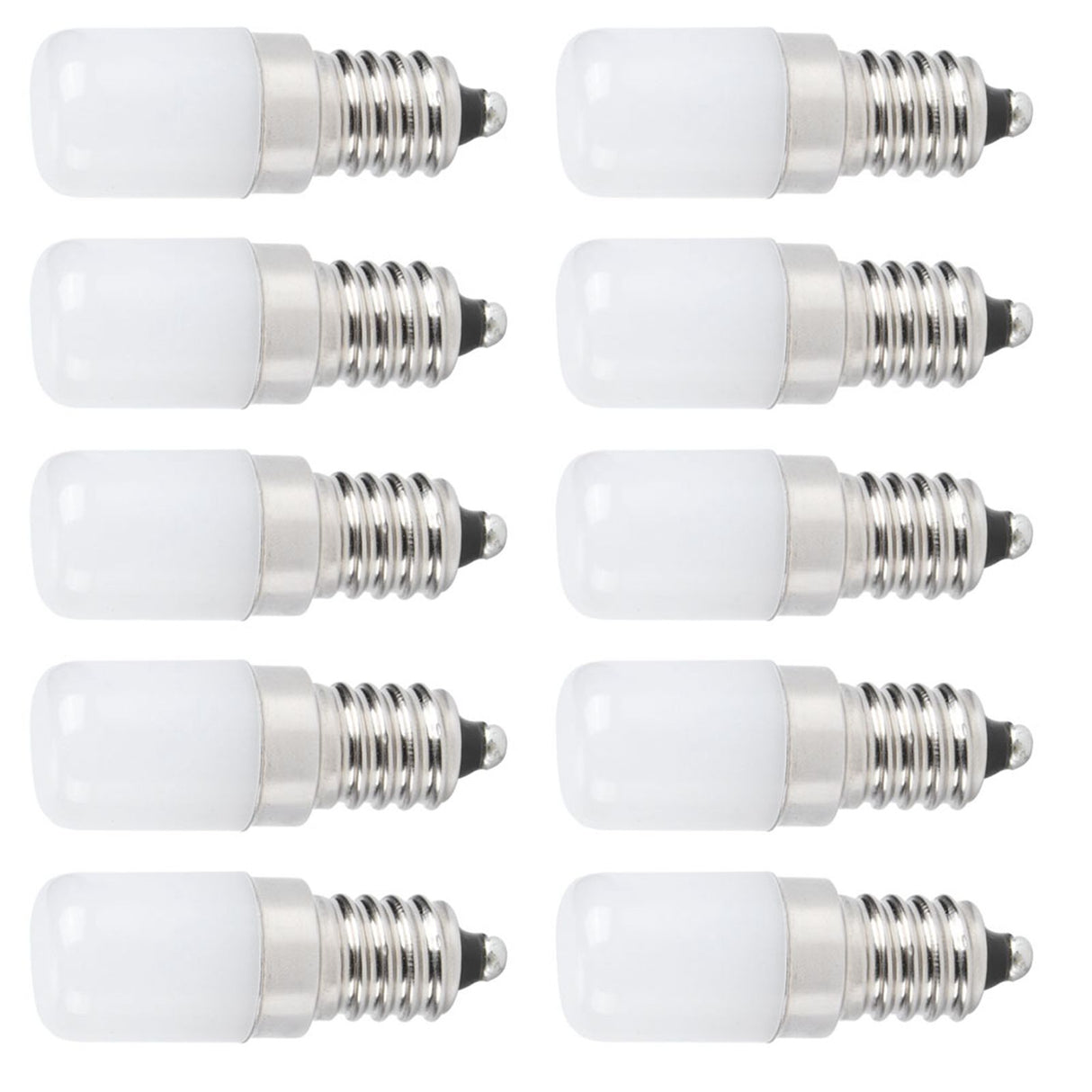 10Pcs 1.5W E14 Lamp Bulb Warm White Light Bulb for Chandelier Wall Lamp Home Lighting AC 110V