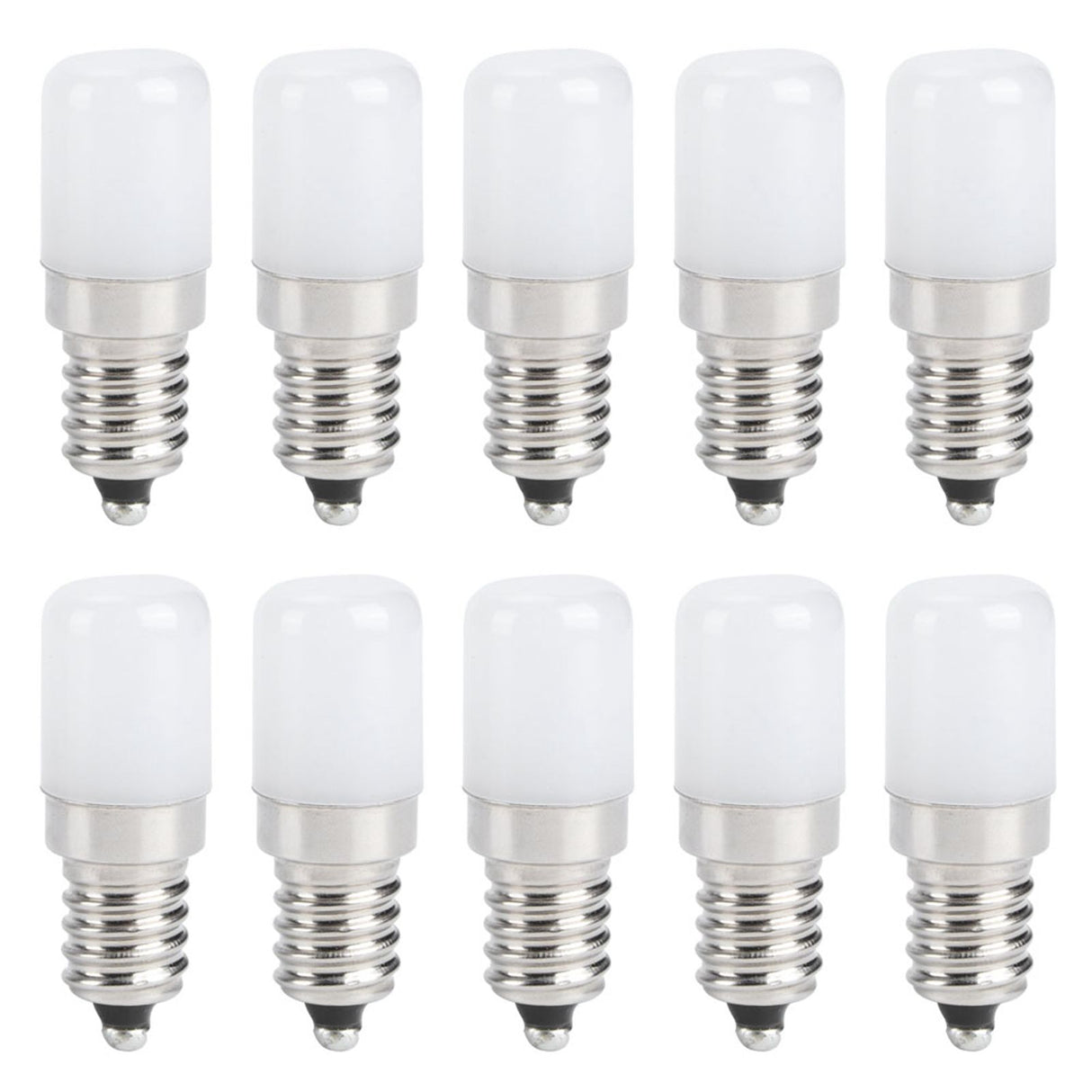 10Pcs 1.5W E14 Lamp Bulb Warm White Light Bulb for Chandelier Wall Lamp Home Lighting AC 110V