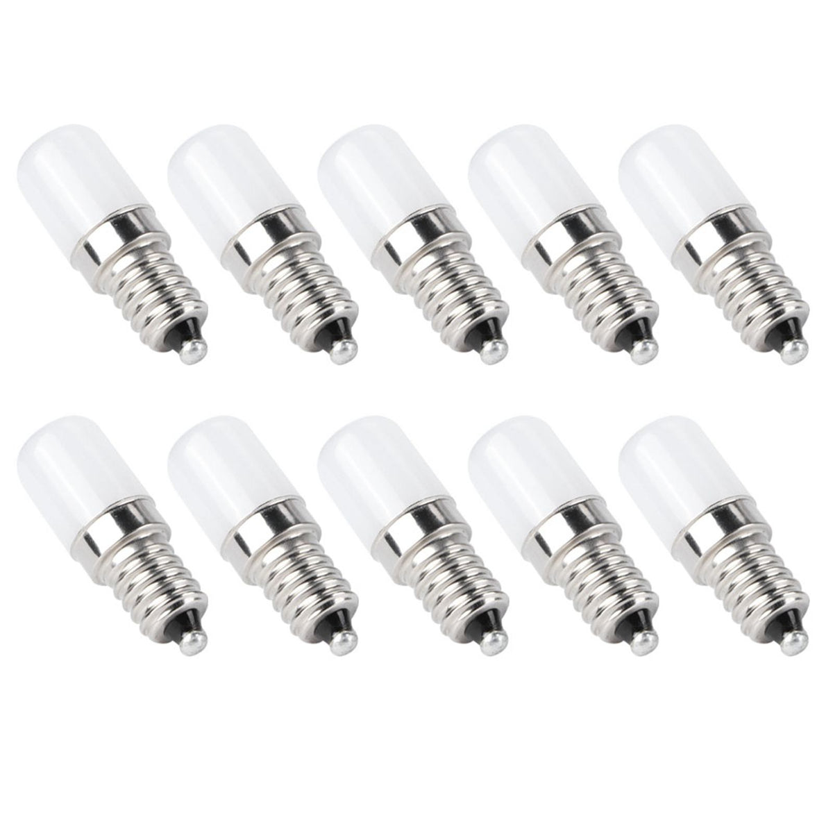 10Pcs 1.5W E14 Lamp Bulb Warm White Light Bulb for Chandelier Wall Lamp Home Lighting AC 110V
