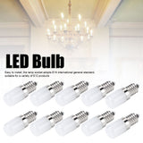 10Pcs 1.5W E14 Lamp Bulb Warm White Light Bulb for Chandelier Wall Lamp Home Lighting AC 110V