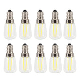 10PCS Mini Dimmable E14 LED Light Bulb 1.5W AC 110V for Chandelier Wall Lamp Home Lighting - Low Angle