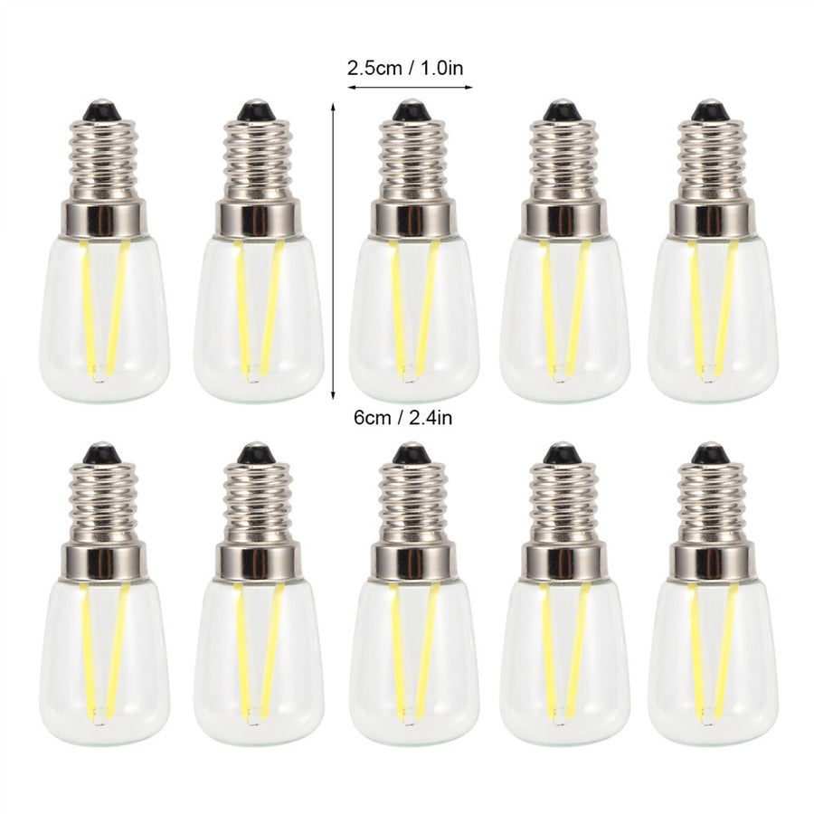 10PCS Mini Dimmable E14 LED Light Bulb 1.5W AC 110V for Chandelier Wall Lamp Home Lighting