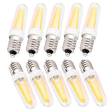 10Pcs 3W Small Bulb E14 Base Warm White Home Lighting Bulb for Chandelier Ceiling Light - Top-Down View