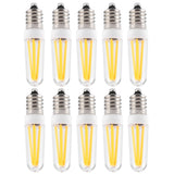 10Pcs 3W Small Bulb E14 Base Warm White Home Lighting Bulb for Chandelier Ceiling Light