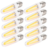 10Pcs 3W Small Bulb E14 Base Warm White Home Lighting Bulb for Chandelier Ceiling Light