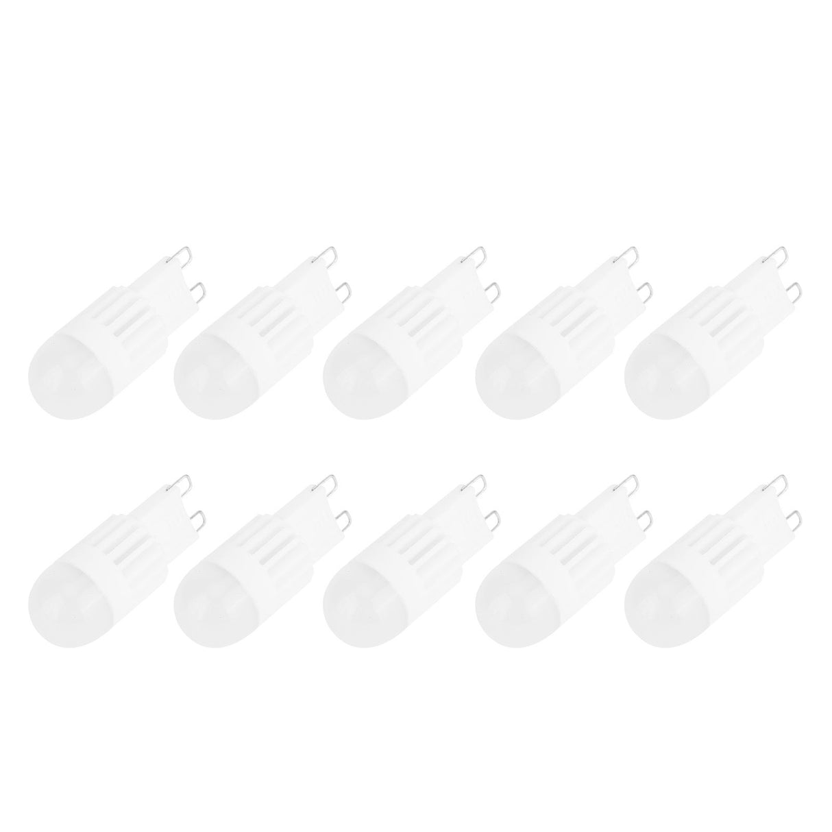 10Pcs G9 Bulbs 3W 5LED Bi Pin Light Source for Chandelier Ceiling Light Warm White 110V