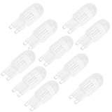 10Pcs G9 Bulbs 3W 5LED Bi Pin Light Source for Chandelier Ceiling Light Warm White 110V