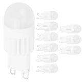 10Pcs G9 Bulbs 3W 5LED Bi Pin Light Source for Chandelier Ceiling Light Warm White 110V