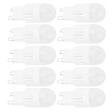 10Pcs G9 Bulbs 3W 5LED Bi Pin Light Source for Chandelier Ceiling Light Warm White 110V