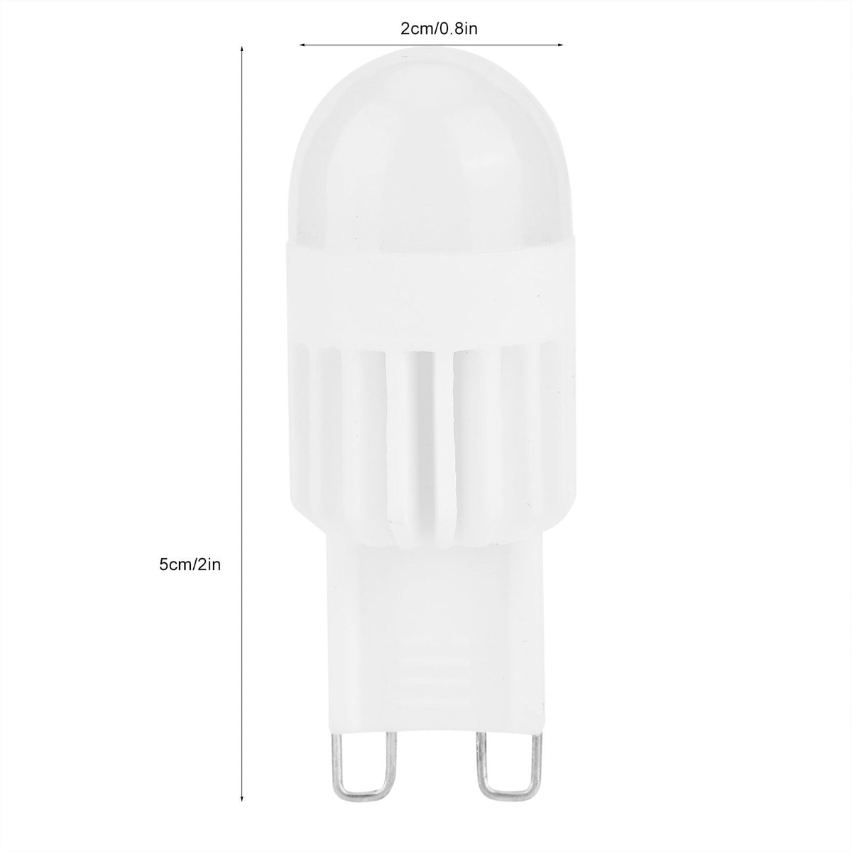 10Pcs G9 Bulbs 3W 5LED Bi Pin Light Source for Chandelier Ceiling Light Warm White 110V