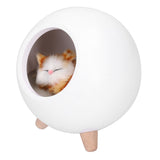 LED Night Light USB Charging Cute Pet House Touch Dimming Kid Baby Bedside Decoration Gift Lamp - Side View