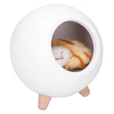 LED Night Light USB Charging Cute Pet House Touch Dimming Kid Baby Bedside Decoration Gift Lamp - Top-Down View