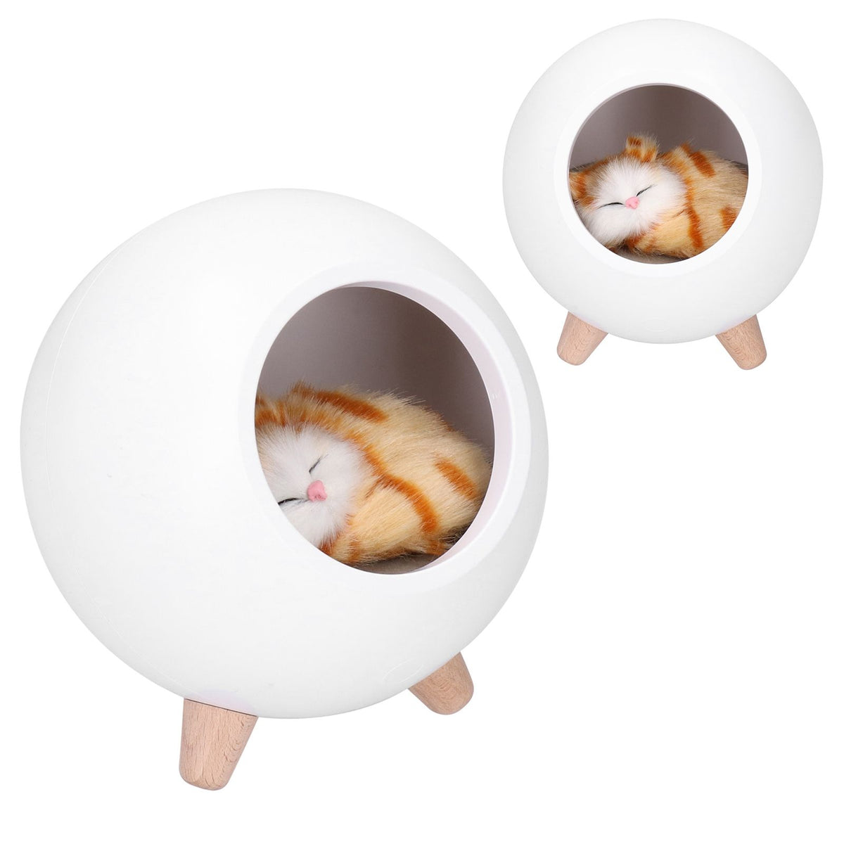 LED Night Light USB Charging Cute Pet House Touch Dimming Kid Baby Bedside Decoration Gift Lamp