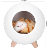 LED Night Light USB Charging Cute Pet House Touch Dimming Kid Baby Bedside Decoration Gift Lamp