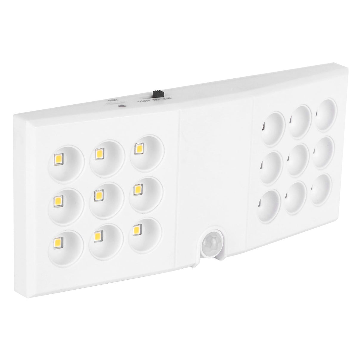 LED Motion Sensor Light USB Infrared Scanning PIR Night Lamp for Wardrobe Cabinet Warm White