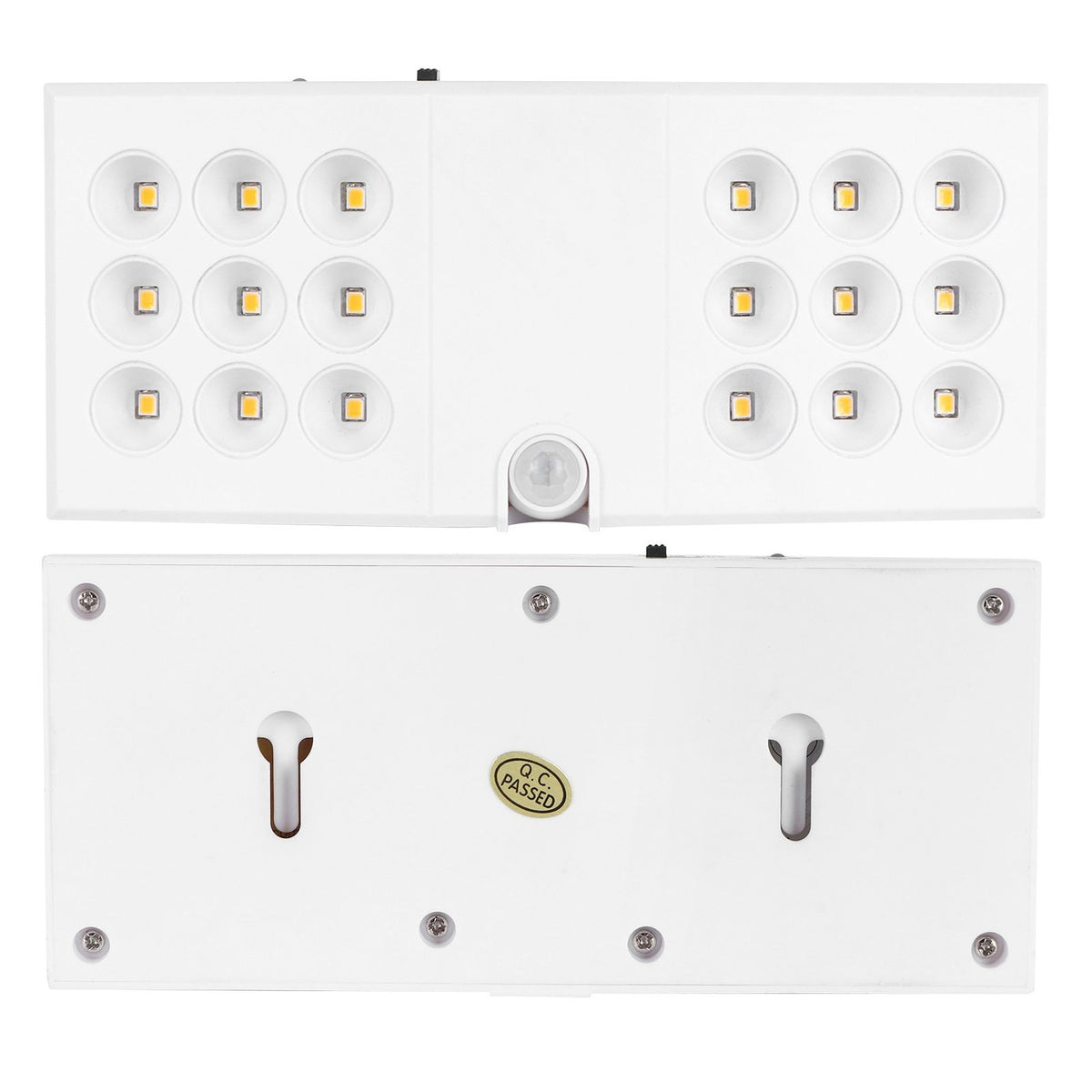 LED Motion Sensor Light USB Infrared Scanning PIR Night Lamp for Wardrobe Cabinet Warm White