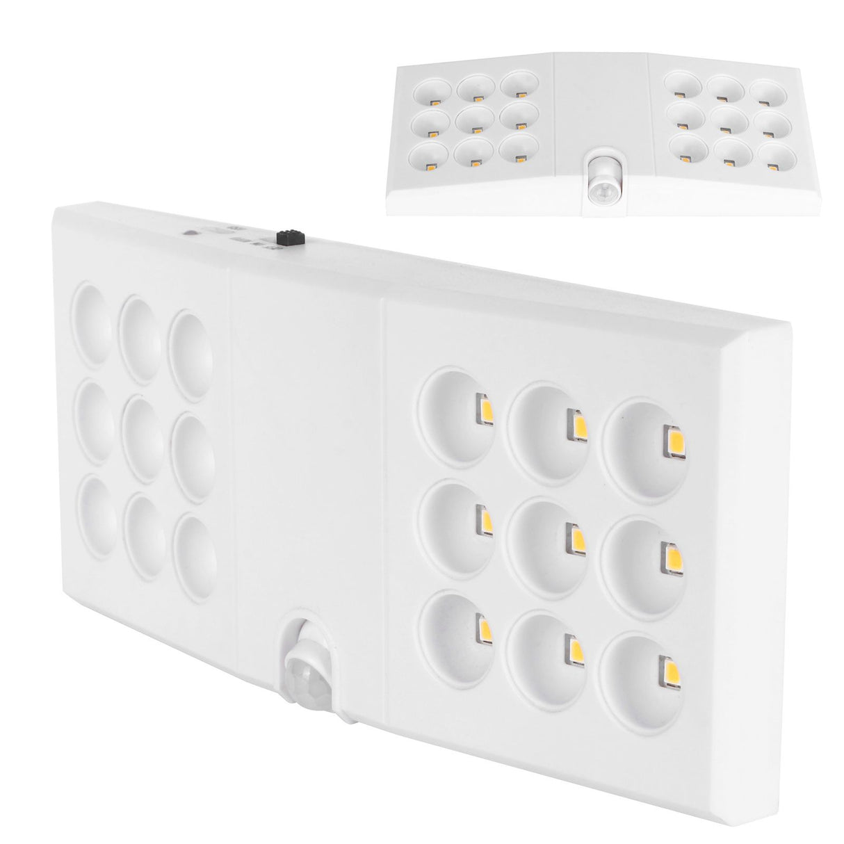 LED Motion Sensor Light USB Infrared Scanning PIR Night Lamp for Wardrobe Cabinet Warm White