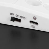 LED Motion Sensor Light USB Infrared Scanning PIR Night Lamp for Wardrobe Cabinet Warm White