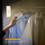 LED Motion Sensor Light USB Infrared Scanning PIR Night Lamp for Wardrobe Cabinet Warm White