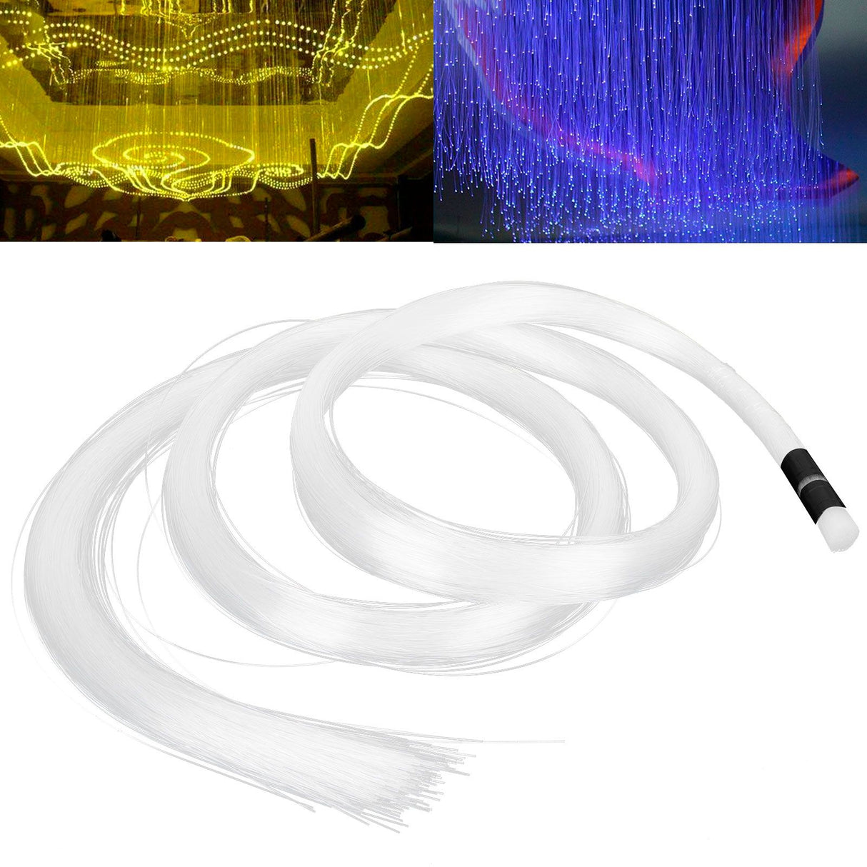 2m 300PCS PMMA Plastic Optical Fiber Cable for Star Ceiling Light Fiber Optic Light Decor