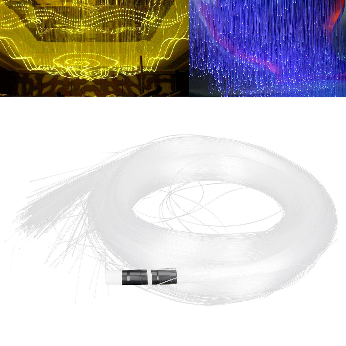 200Pcs 3 Meters Optical Fiber Cable PMMA Plastic Glowing Optical Fiber Curtain Decoration