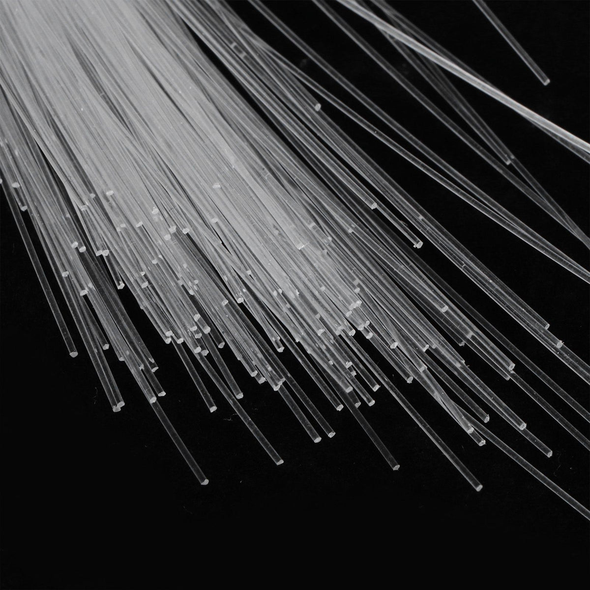 200Pcs 3 Meters Optical Fiber Cable PMMA Plastic Glowing Optical Fiber Curtain Decoration