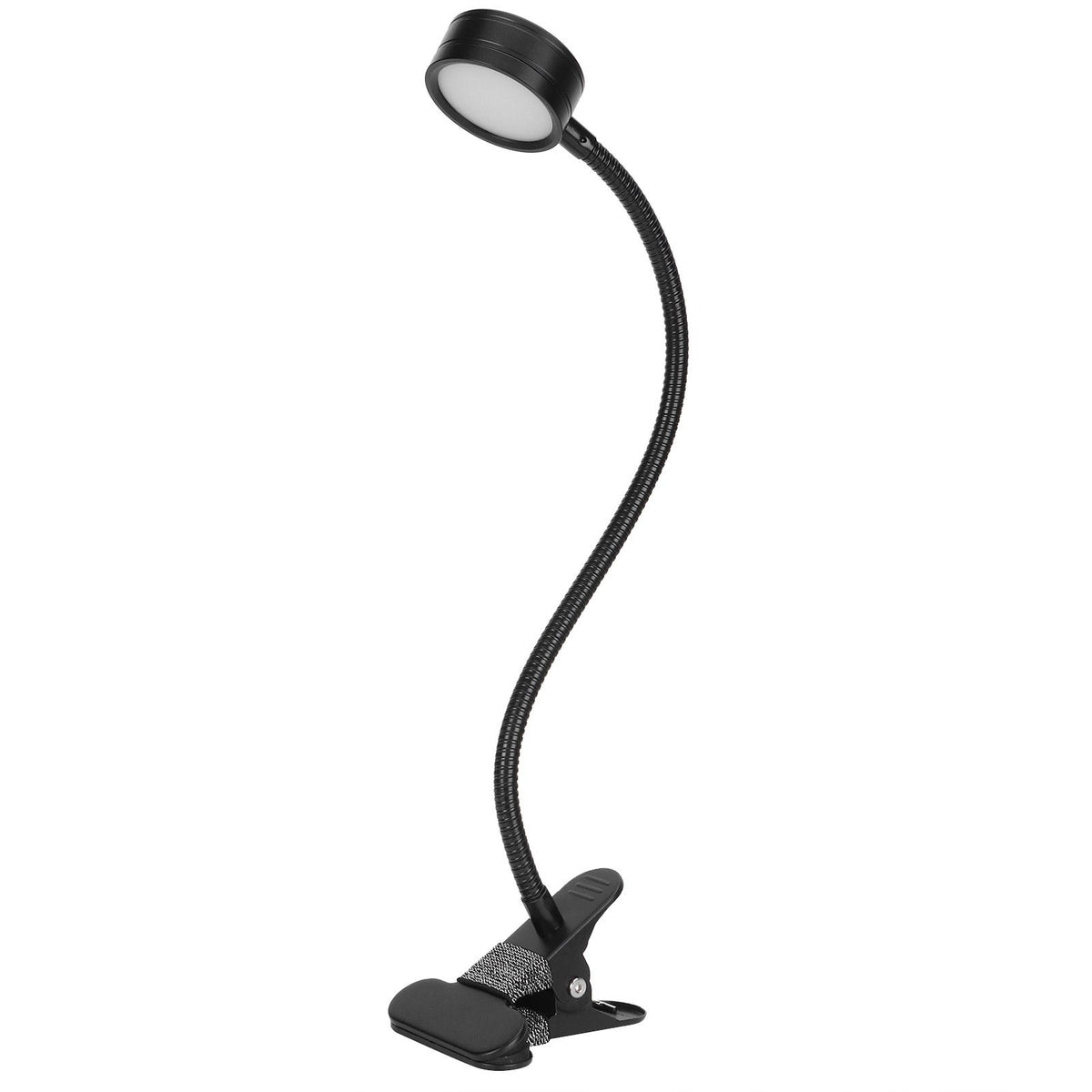 USB Desk Lamp 360° Angle Adjustable Clip On Gooseneck Reading Light for Office Bedroom