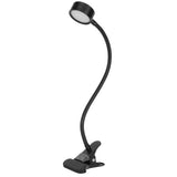 USB Desk Lamp 360° Angle Adjustable Clip On Gooseneck Reading Light for Office Bedroom - Top-Down View