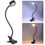 USB Desk Lamp 360° Angle Adjustable Clip On Gooseneck Reading Light for Office Bedroom - Extra Image