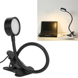 USB Desk Lamp 360° Angle Adjustable Clip On Gooseneck Reading Light for Office Bedroom - Extra Image