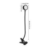 USB Desk Lamp 360° Angle Adjustable Clip On Gooseneck Reading Light for Office Bedroom