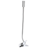 USB Powered ClipOn Desk Lamp Home LED Reading Flexible Table Lamp Silver Warm Light