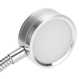 Clamp Light USB Warm Cold Color Temperature 360 Degrees Adjustable Gooseneck Light (Silver)