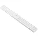 LED Motion Sensor Light Photosensitive Cabinet Lighting Infrared Induction Night Lamp White - Rear View
