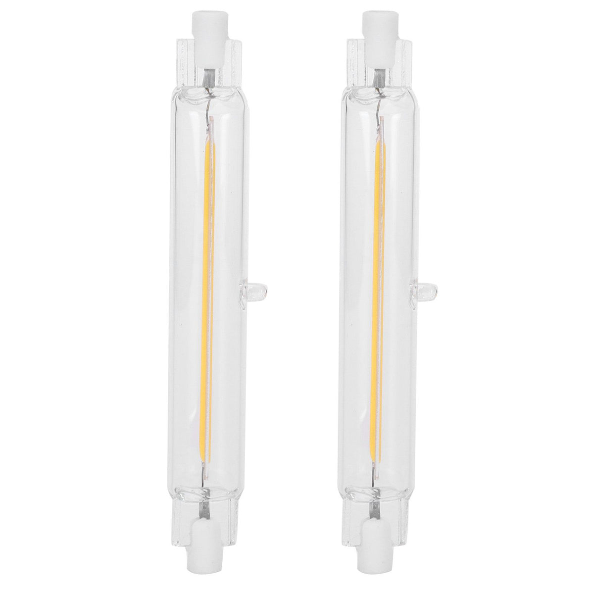 2Pcs R7S Light Bulb COB 15W Double Ended Light Source 118mm Flood Light Accessory 220VWarm White 3000K