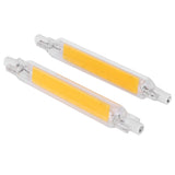 2Pcs R7S Light Bulb COB 15W Double Ended Light Source 118mm Flood Light Accessory 220VWarm White 3000K