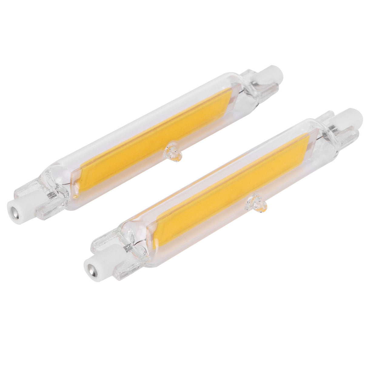 2Pcs R7S Light Bulb COB 15W Double Ended Light Source 118mm Flood Light Accessory 220VWarm White 3000K