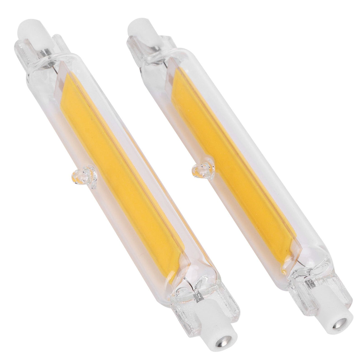 2Pcs R7S Light Bulb COB 15W Double Ended Light Source 118mm Flood Light Accessory 220VWarm White 3000K