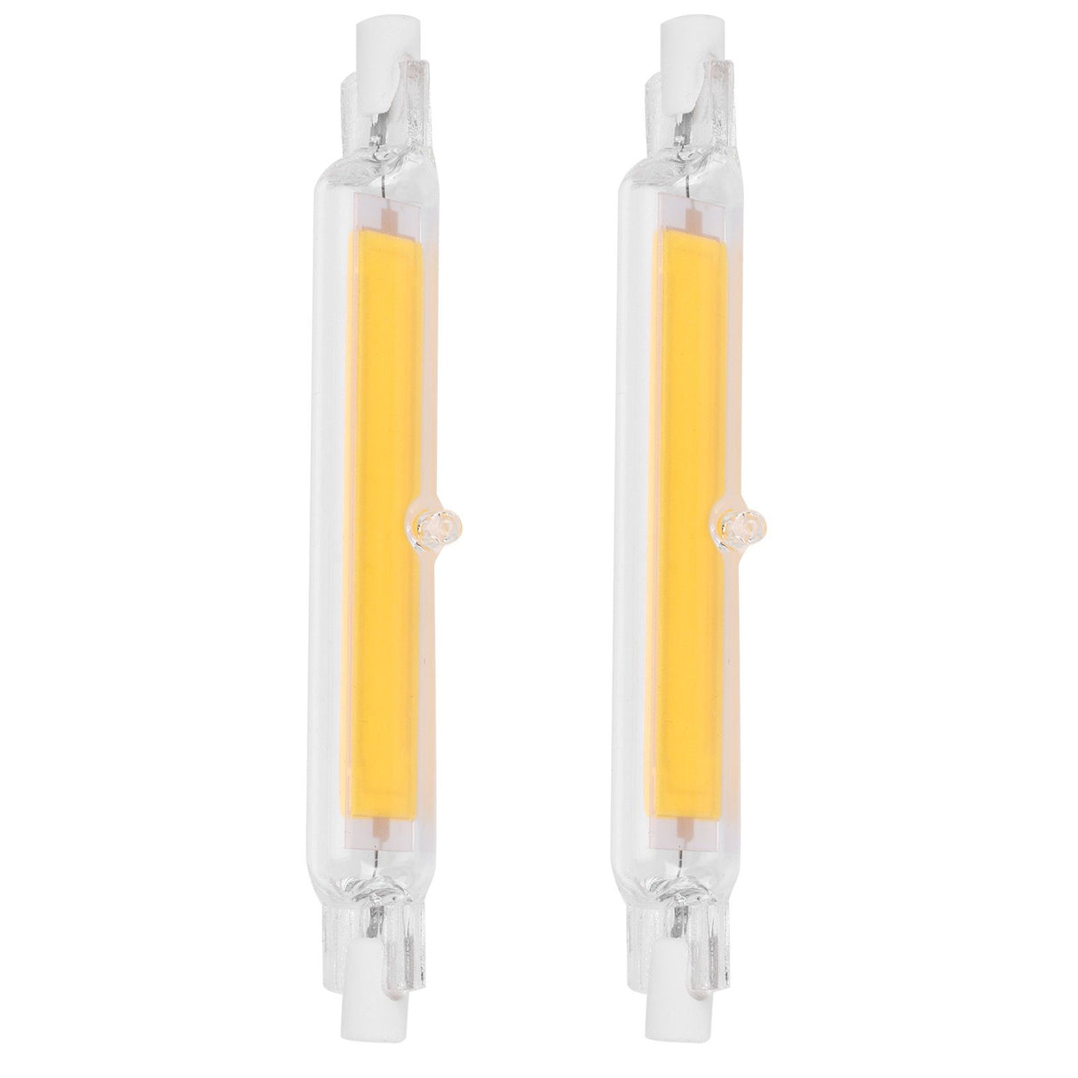 2Pcs R7S Light Bulb COB 15W Double Ended Light Source 118mm Flood Light Accessory 220VWarm White 3000K