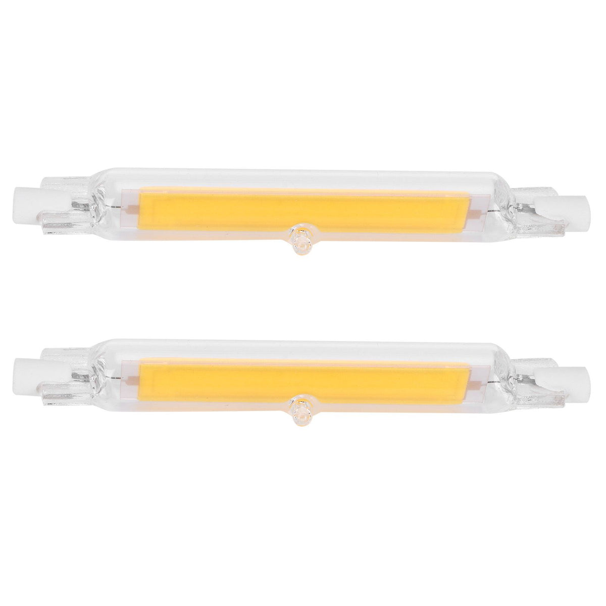 2Pcs R7S Light Bulb COB 15W Double Ended Light Source 118mm Flood Light Accessory 220VWarm White 3000K