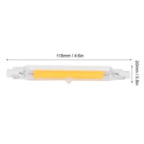 2Pcs R7S Light Bulb COB 15W Double Ended Light Source 118mm Flood Light Accessory 220VWarm White 3000K