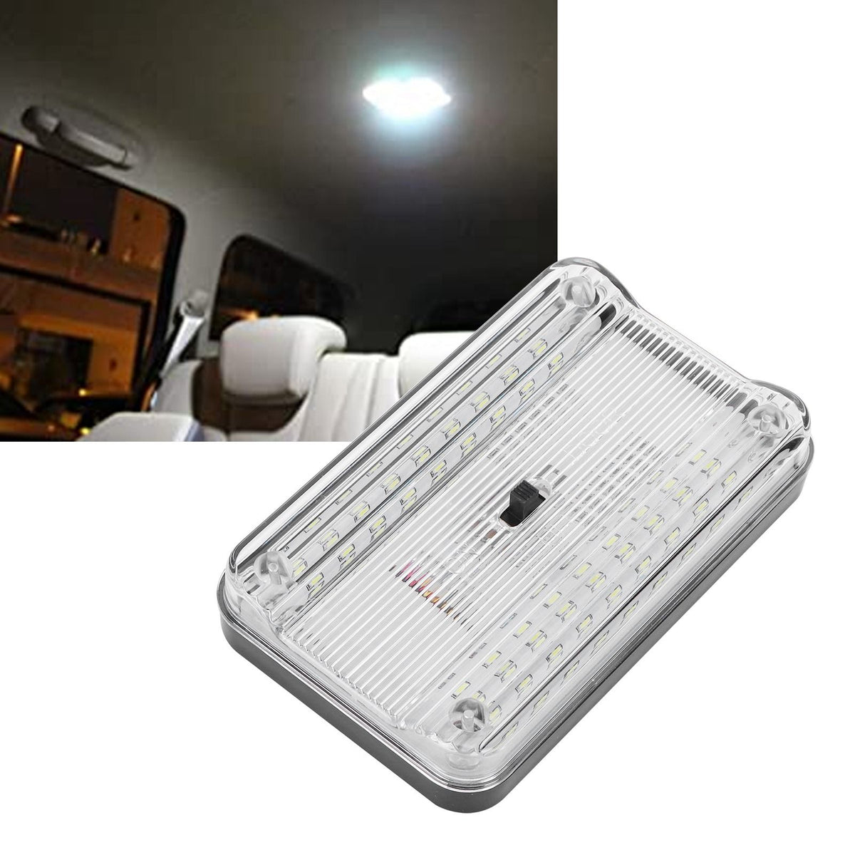 36LED Car Dome Light Auto Reading Lamp Interior Roof Ceiling Light Car Lighting Accessories DC12V