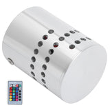 3W RGB Spiral LED Wall Light Ceiling Lamp Remote Control Wall Lamp for Hallway AC 85-265V - Side View