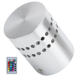 3W RGB Spiral LED Wall Light Ceiling Lamp Remote Control Wall Lamp for Hallway AC 85-265V