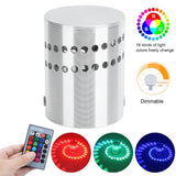 3W RGB Spiral LED Wall Light Ceiling Lamp Remote Control Wall Lamp for Hallway AC 85-265V